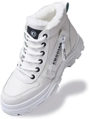 Snow Boots for Women,Platform Winter Boots Warm Sneaker,Hiking Shoes Waterproof with Zipper
