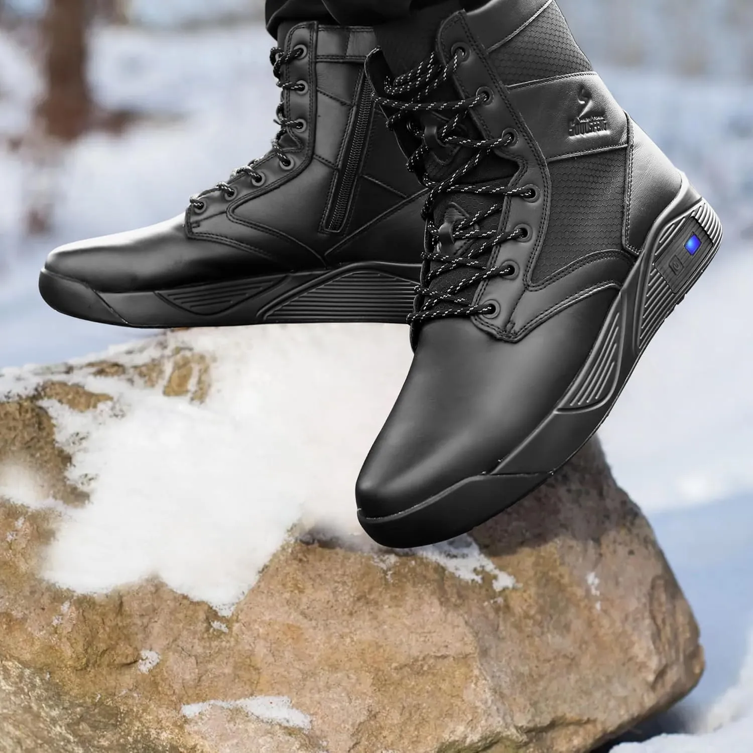 Soulsfeng Heated Boots for Men Women Futuraheat-X Winter Waterproof Warm Snow Boots Rechargeable Electric Heating Boots Foot Warmers