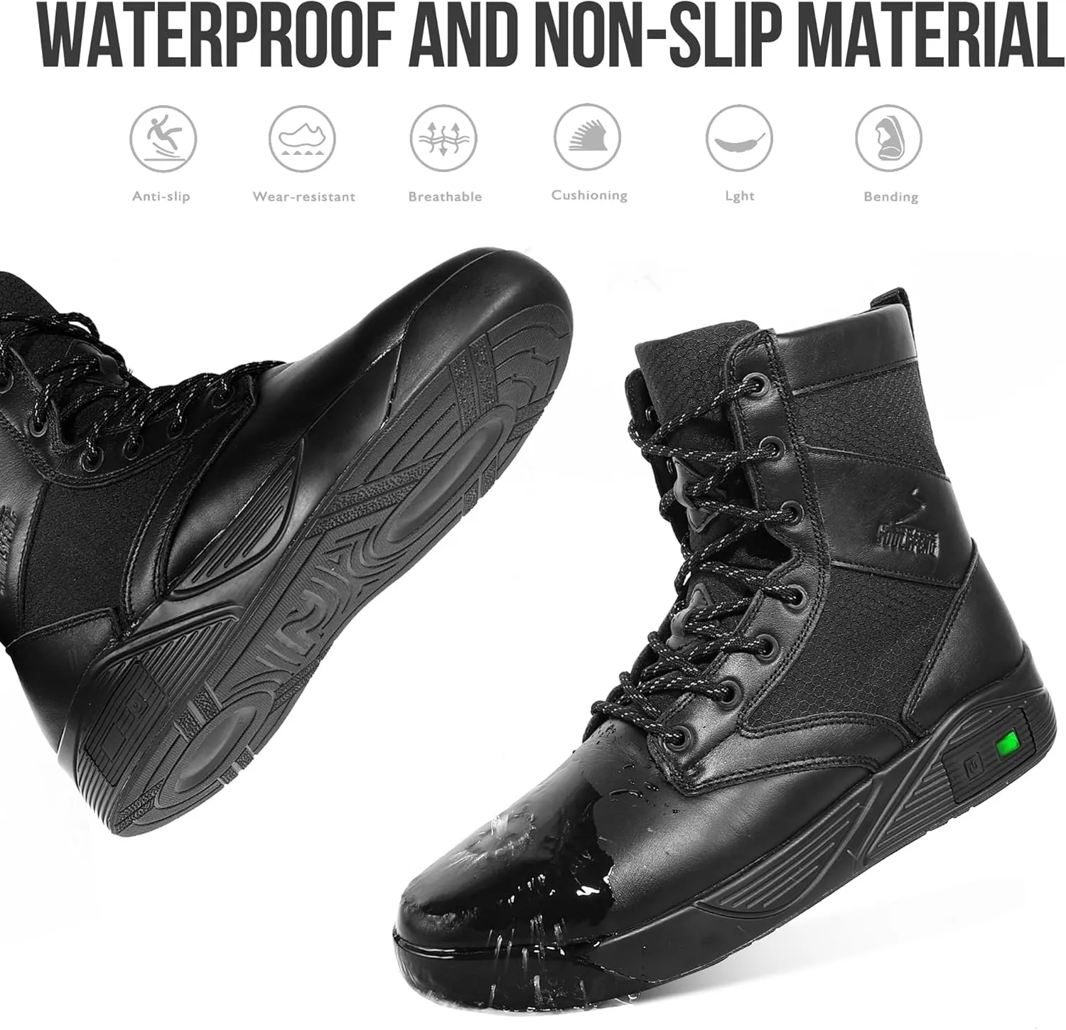 Soulsfeng Heated Boots for Men Women Futuraheat-X Winter Waterproof Warm Snow Boots Rechargeable Electric Heating Boots Foot Warmers