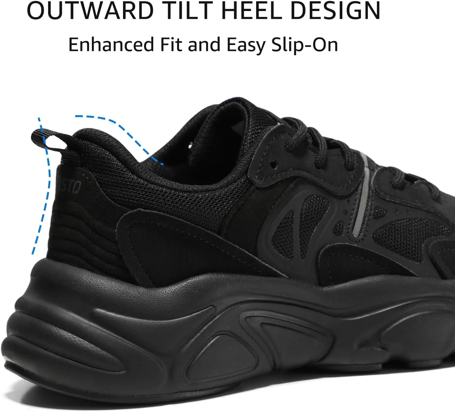 STQ Womens Chunky Sneakers Comfortable Walking Shoes with Arch Sopport