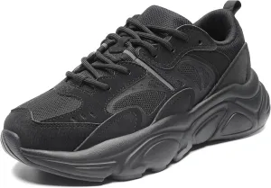 STQ Womens Chunky Sneakers Comfortable Walking Shoes with Arch Sopport