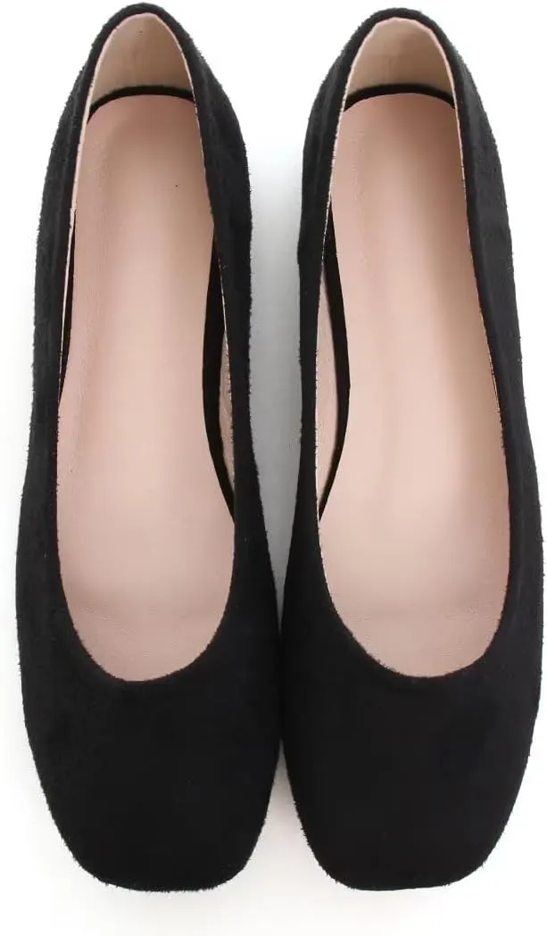TANGNEST Women Cute Bowknot Flats Soft Slip On Dress Comfort Square Toe Flats