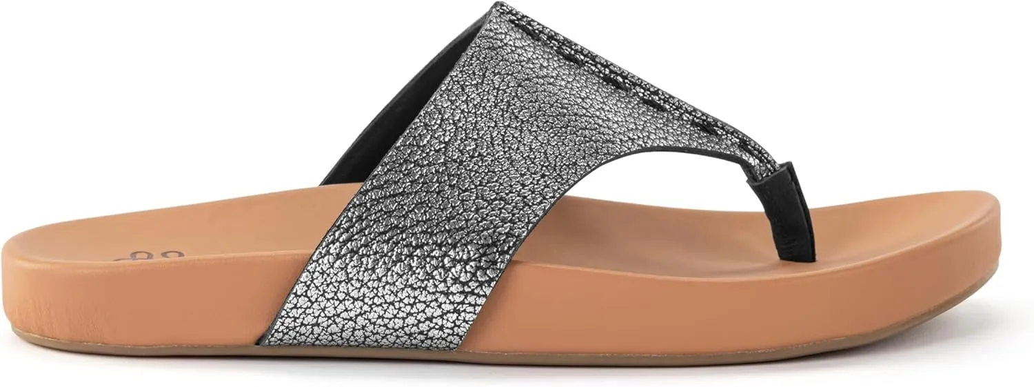 The Sak Everly Slide Sandal - Women's Flat Fashion Slides with Soft Cushion Sole - Beach Slip On Sandals For Everyday