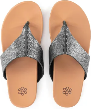 The Sak Everly Slide Sandal - Women's Flat Fashion Slides with Soft Cushion Sole - Beach Slip On Sandals For Everyday