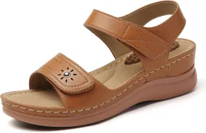 Tilocow Sandals Women Wedge Shoes - Orthopedic Comfortable Arch Support Platform Sandals for Women Wedge Summer Dressy Casual Bunion Walking Sandals