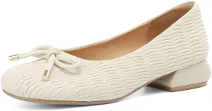 TinaCus Soft Genuine Leather Women's Round Toe Handmade Bowknot Low Heels Casual Loafers Shoes