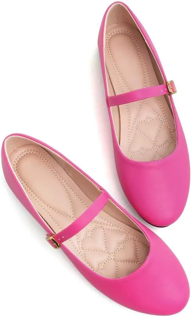 TN TANGNEST Leather Flats for Women Comfortable Square Toe Slip On Flats Soft Work Flats Retro Mary Jane Flats