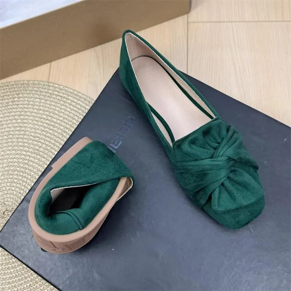 TN TANGNEST Womens Dress Flats Fashion Soft Pointed Toe Bowknot Slip On Flat Shoes