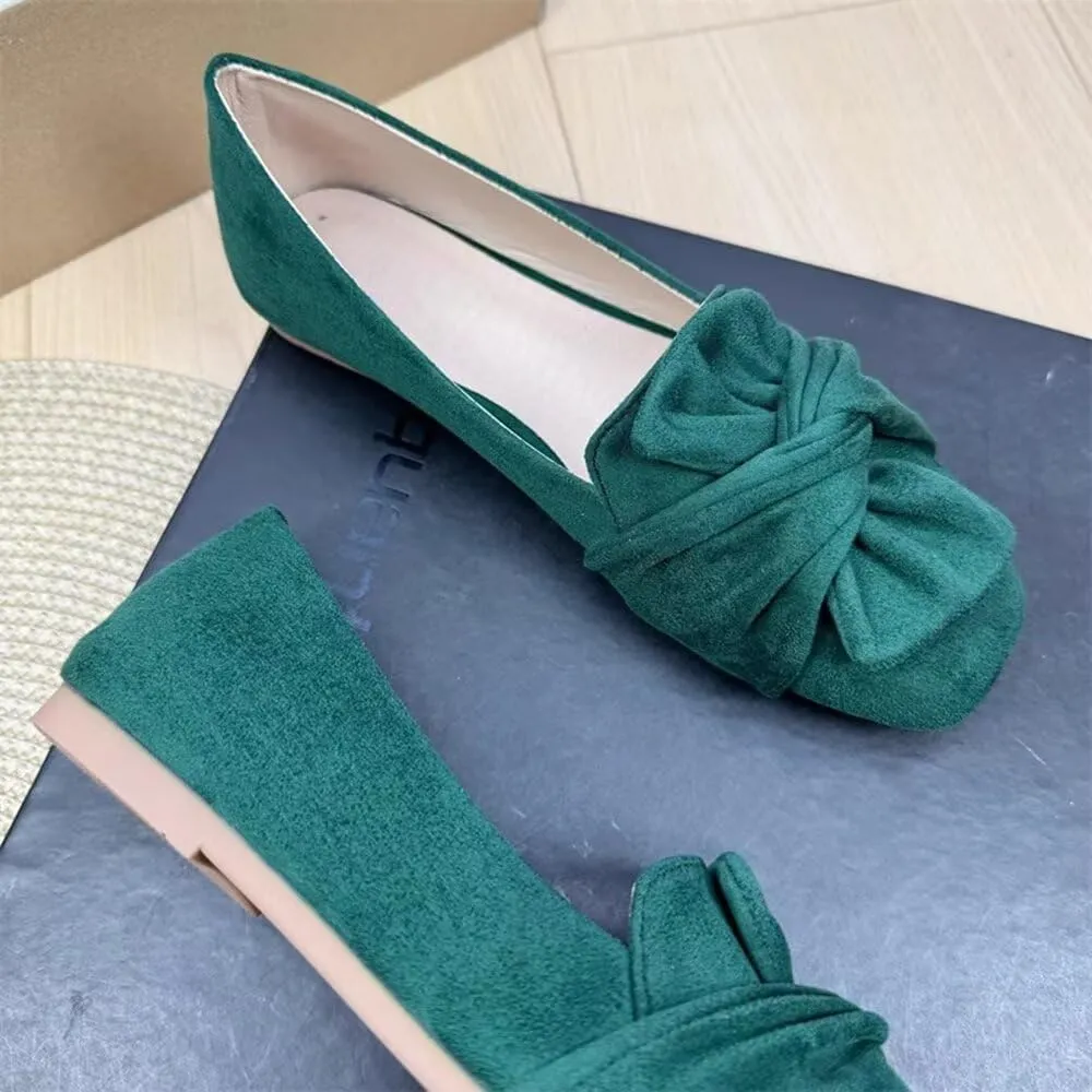 TN TANGNEST Womens Dress Flats Fashion Soft Pointed Toe Bowknot Slip On Flat Shoes
