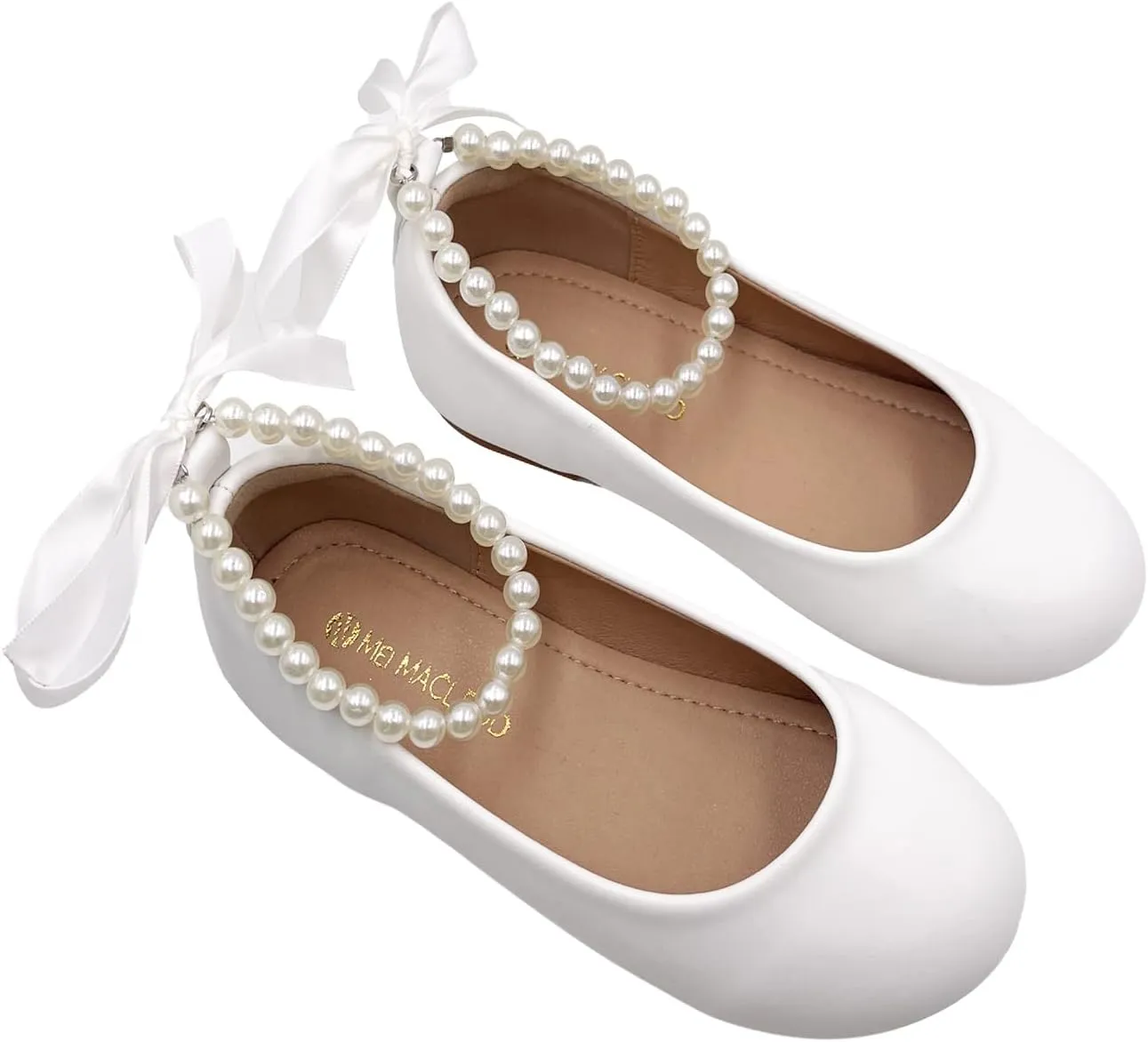 Toddler Flower Girl's Dress Shoes Mary Jane Ballet Shoes for Party,School, Birthday, Performance,Wedding