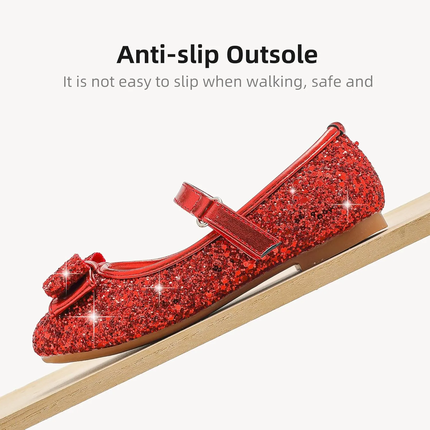 Toddler Girls Dress Shoes Girls Flower Shoes Princess Wedding Party Girls Flats for Little/Big Kids