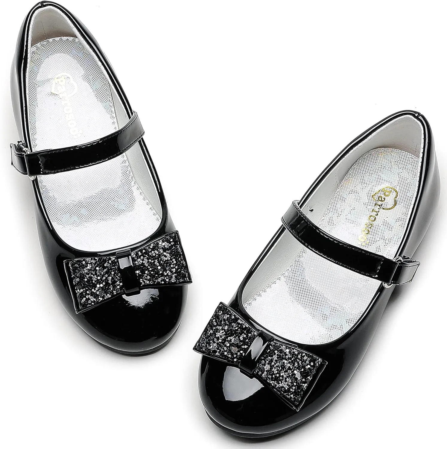 Toddler Girls Dress Shoes Girls Flower Shoes Princess Wedding Party Girls Flats for Little/Big Kids