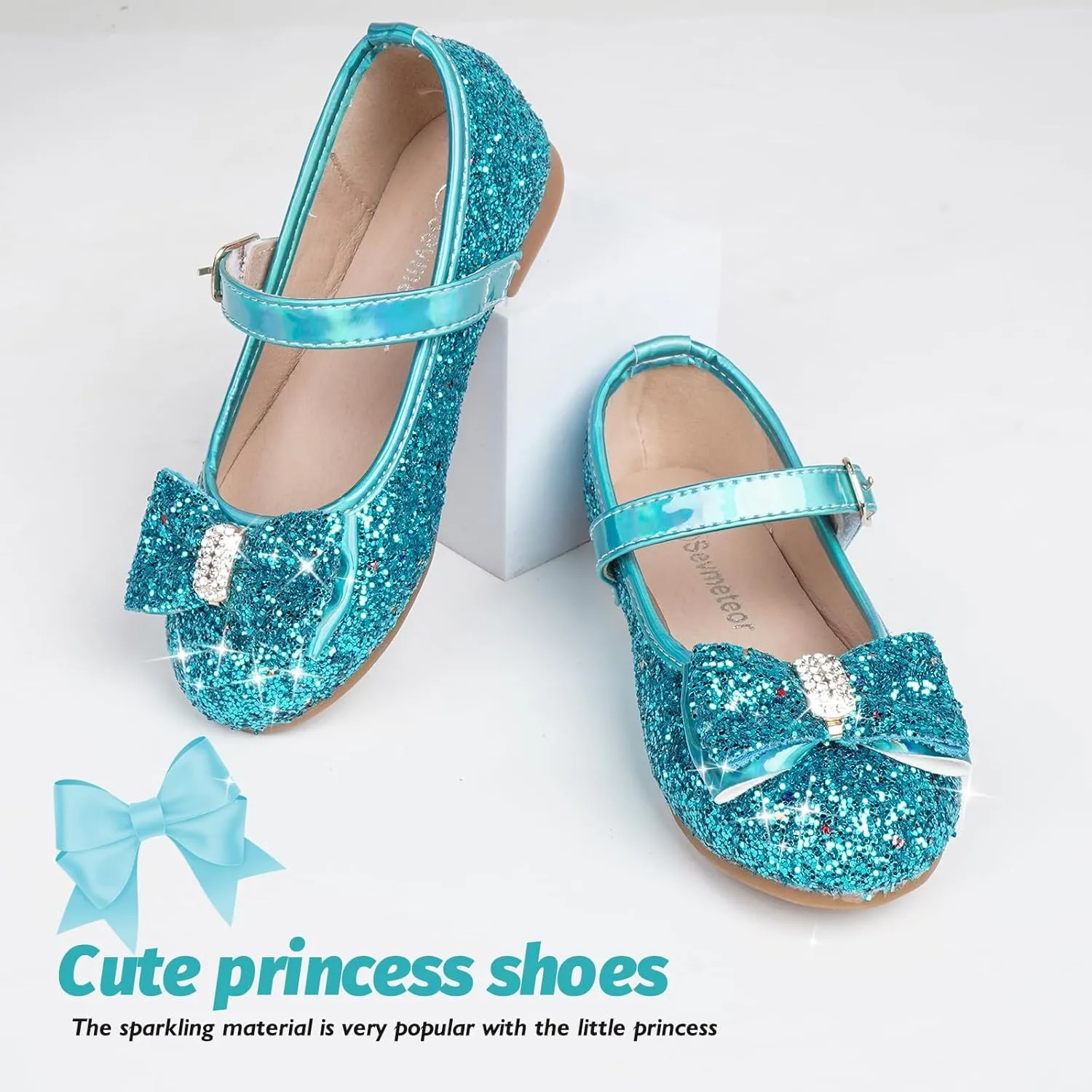 Toddler Girls Flats Mary Jane Shoes Flower Girl Dress Shoes School Wedding Party Ballet Flats for Little Kids