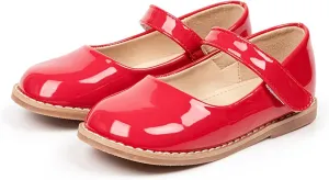 Toddler Girls Mary Jane Dress Shoes Ballet Flats Little Girls Soft Slip-On Bowknot Princess Shoes Wedding Party Casual Walking School Uniform Moccasins Baptism Shoes