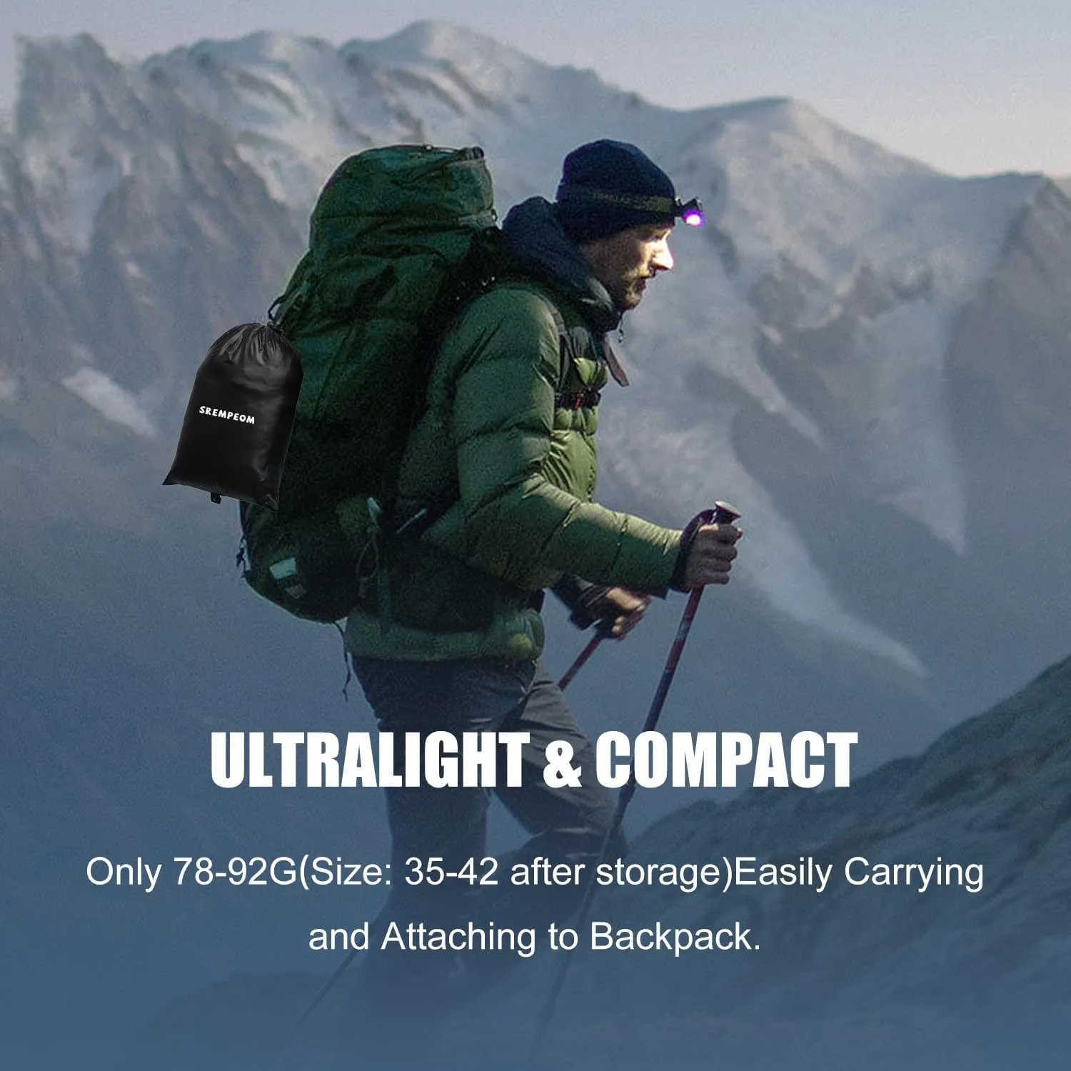 [Upgraded] Ultralight Winter Camping Booties Warm Socks Sleeping Sock for Men & Women,Water-Resistant Warm Soft Cozy for Camp Sleeping Bag Tent Down Booties Foot Warmer