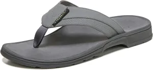 Vionic Men's Wander Wyatt Flip Flop Sandals- Supportive Men's Toe-Post Sandals That Include Three-Zone Comfort with Orthotic Insole Arch Support, Medium Fit