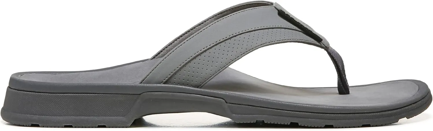 Vionic Men's Wander Wyatt Flip Flop Sandals- Supportive Men's Toe-Post Sandals That Include Three-Zone Comfort with Orthotic Insole Arch Support, Medium Fit