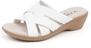 VJH confort Women’s Slides Sandals Orthopedic Slippers,Comfortable Wedge Platform Slip Flops Flip Casual Walking Sandals