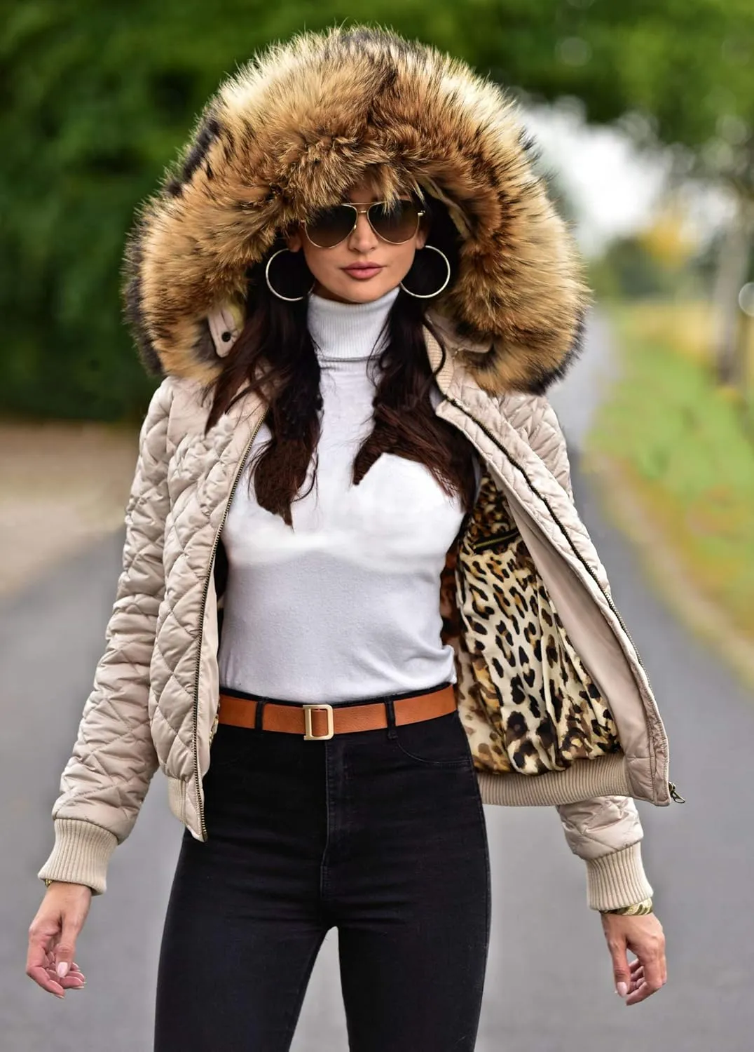 Winter Hooded Down Jacket Warm Thicken Coat Slim Outdoor Overcoat Windbreaker Top