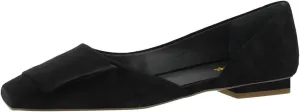 Women Fashion Pump Side Cut Ballet Flats Block Low Heeled Square Toe Slip On Shoes Working Shopping Party Size 4-16 US