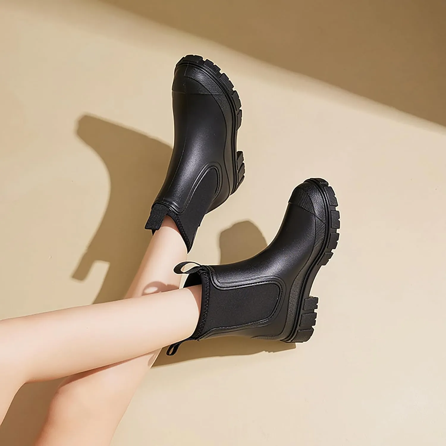 Women’s Ankle Rain Boots Waterproof Lightweight Slip Resistant Fashion Garden Booties
