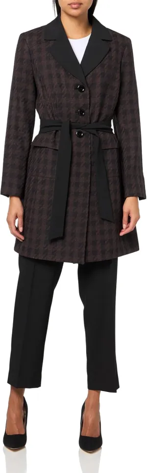 Women's Belted Trench Coat & Pant, 2pc Set
