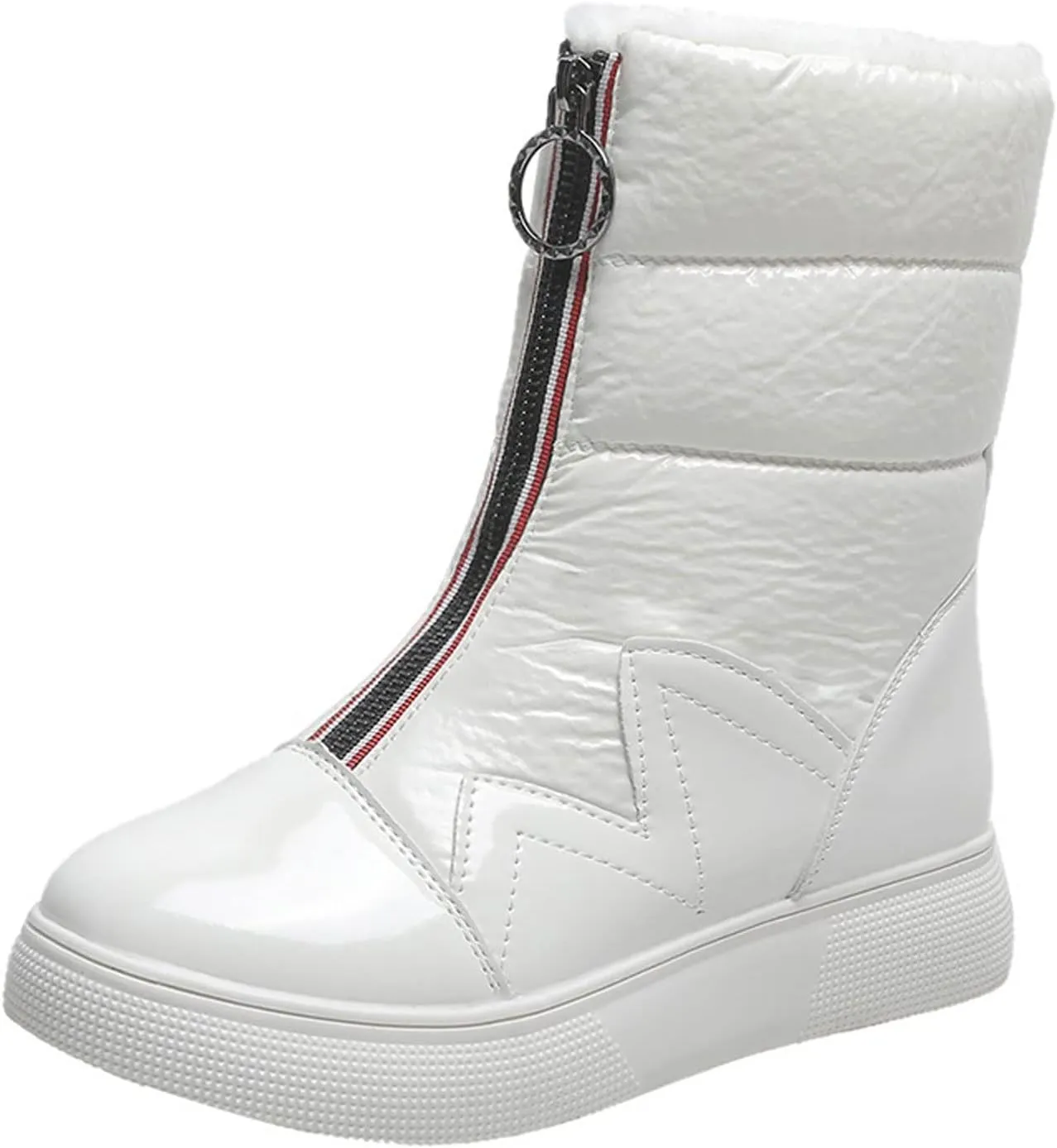 Womens Boots Winter Snow Boots Plush Fur Women Boots Flat Heels Fashion Warm Boots Womens Designer Boots Ankle Zipper Platform Shoes
