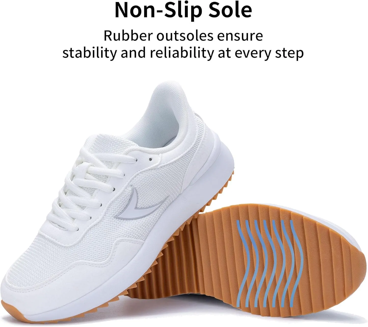 Womens Classic Tennis Shoes Fashion Sneakers Casual Retro Comfort Non Slip Walking Skate Shoe Running Trainers Footwear 6-11