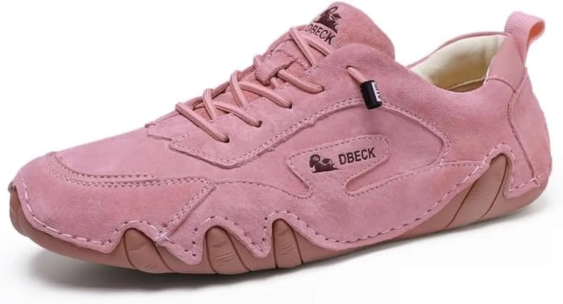 Women's Fashion Casual Walking Shoes Retro Leather Lightweight Outdoor Sports Sneakers for Hiking Trailing