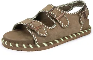 Women's Flat Sandals With Adjustable Straps, Casual Shoes for Women Boho Walking Sandals for Beach & Summer Wear