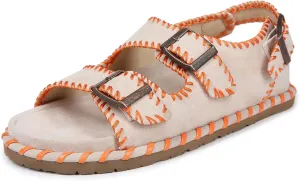 Women's Flat Sandals With Adjustable Straps, Casual Shoes for Women Boho Walking Sandals for Beach & Summer Wear