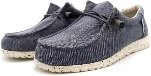 Womens Hola Multicolor Canvas Upper Fashion Slip On Loafers