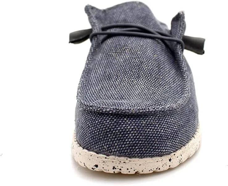 Womens Hola Multicolor Canvas Upper Fashion Slip On Loafers