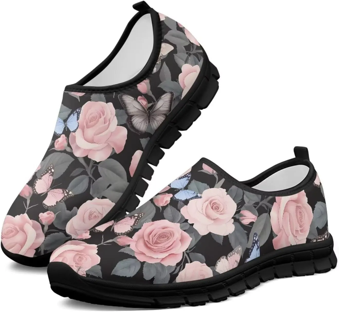 Women's Loafers Slip On Slip Shoe Casual Walking Shoes Non Slip Work Shoes Mesh Athletic Sneakers