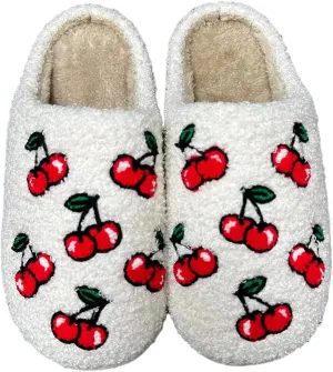 Womens Mens Cute Cat Slippers Strawberry Mushroom Slippers Heart Shaped Love Slippers Checkerboard Plaid Slippers Cowboy Hat Boots Shoes Comfortable Memory Cotton Fluffy Plush Household Shoes Couple Slippers