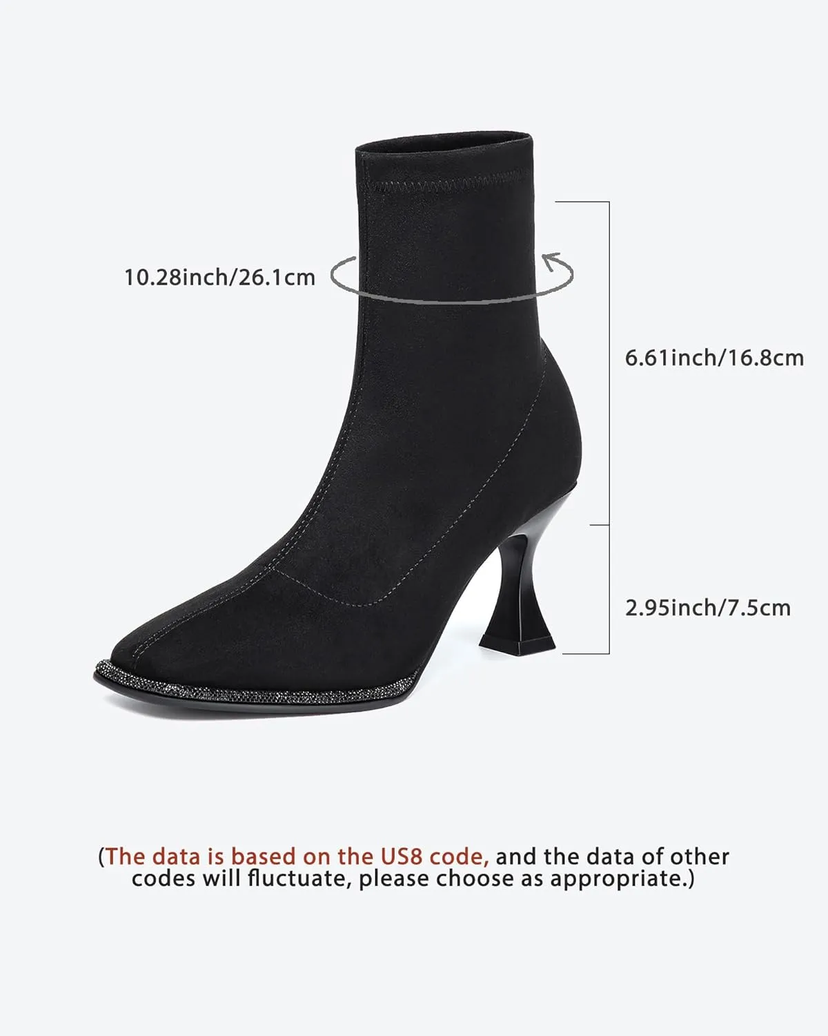Women's Minimalist Faux suede Square Toe Ankle Boots