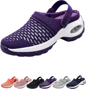 Women's Orthopedic Clogs with Air Cushion Support to Reduce Back and Knee Pressure, Walking Shoes Slippers Sandals