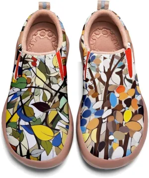 Women's Painted Travel Loafers - Fashion Slip On Sneaker Casual Comfortable Walking Lightweight Nurse Shoes