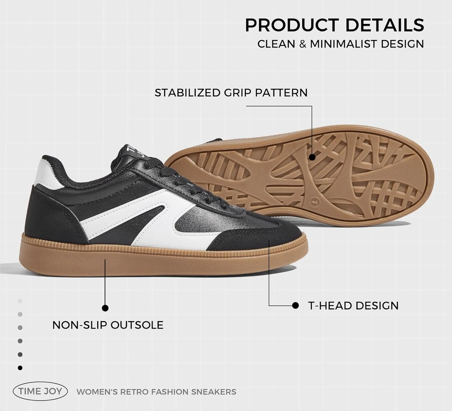 Women's Retro Sneakers Vintage Leather & Suede Patchwork Casual Shoes with Recyclable Material Insole Trendy Non-Slip Cushion for Streetwear & Daily Outfits