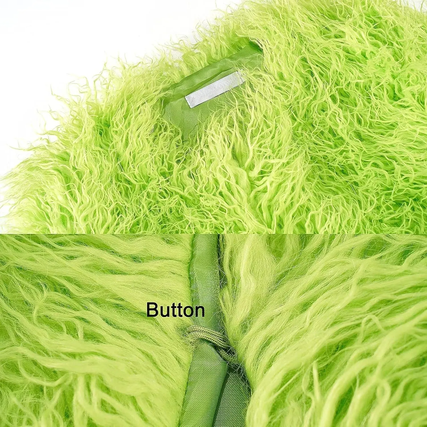 Women's Shaggy Faux Fur Outwear Coat Jacket Long Sleeve Warm Winter