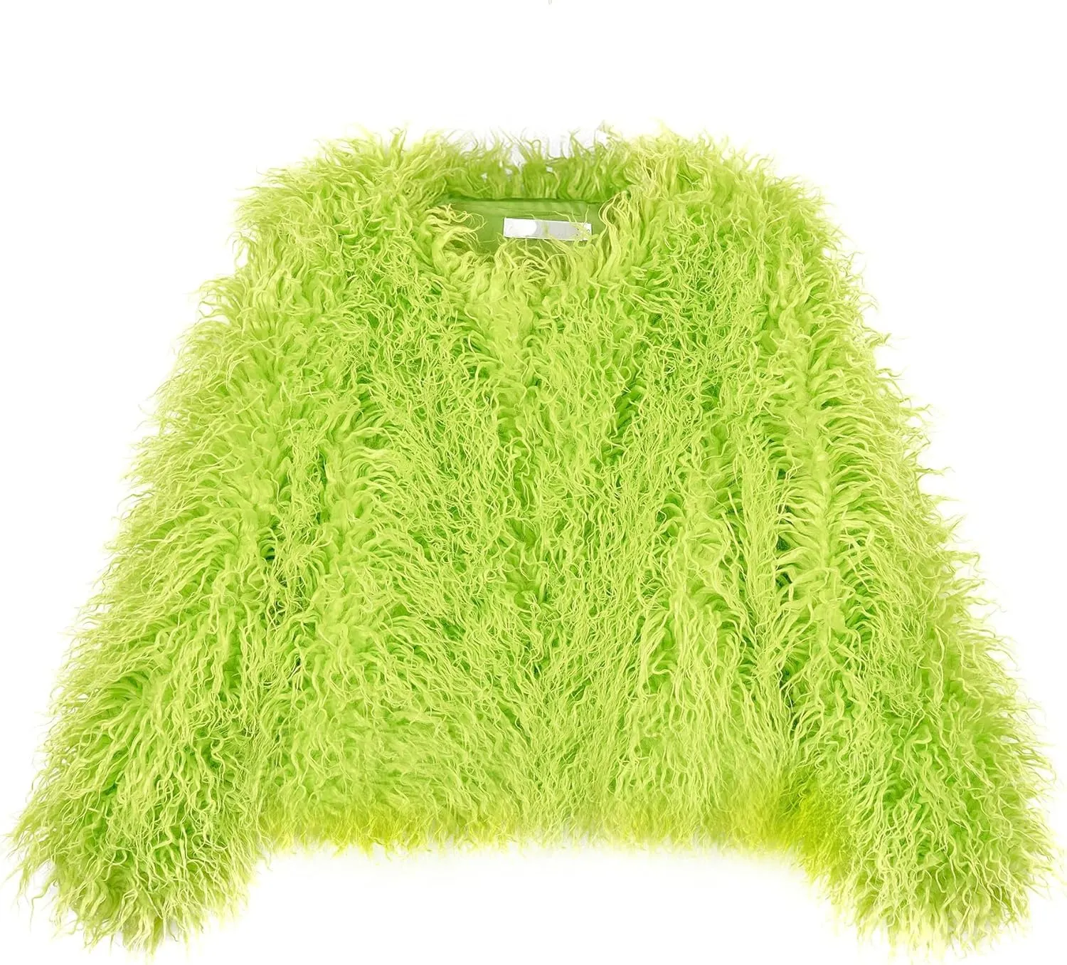 Women's Shaggy Faux Fur Outwear Coat Jacket Long Sleeve Warm Winter
