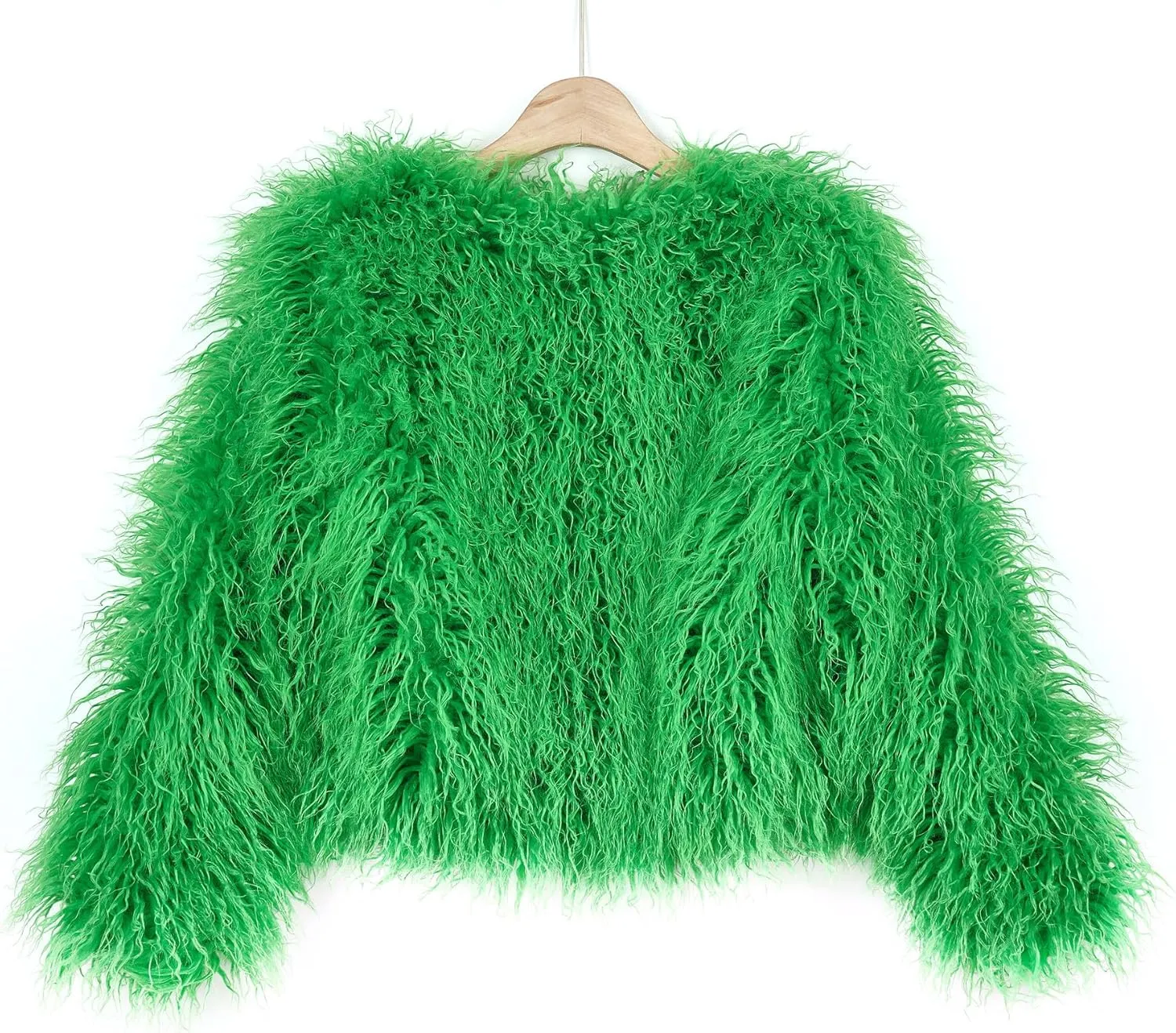 Women's Shaggy Faux Fur Outwear Coat Jacket Long Sleeve Warm Winter