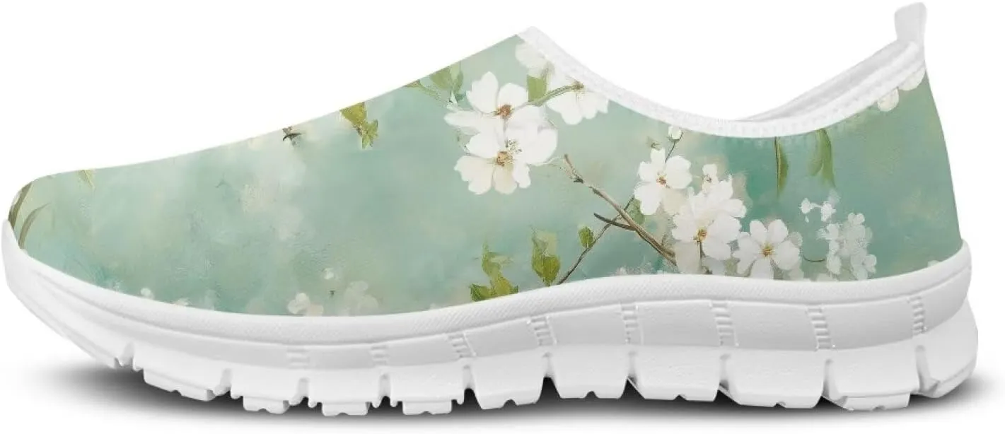 Women's Slip On Loafers Soft Comfort Causal Walking Shoes Low Top Non Slip Outdoor Sports Running Sneakers US 5.5-11.5