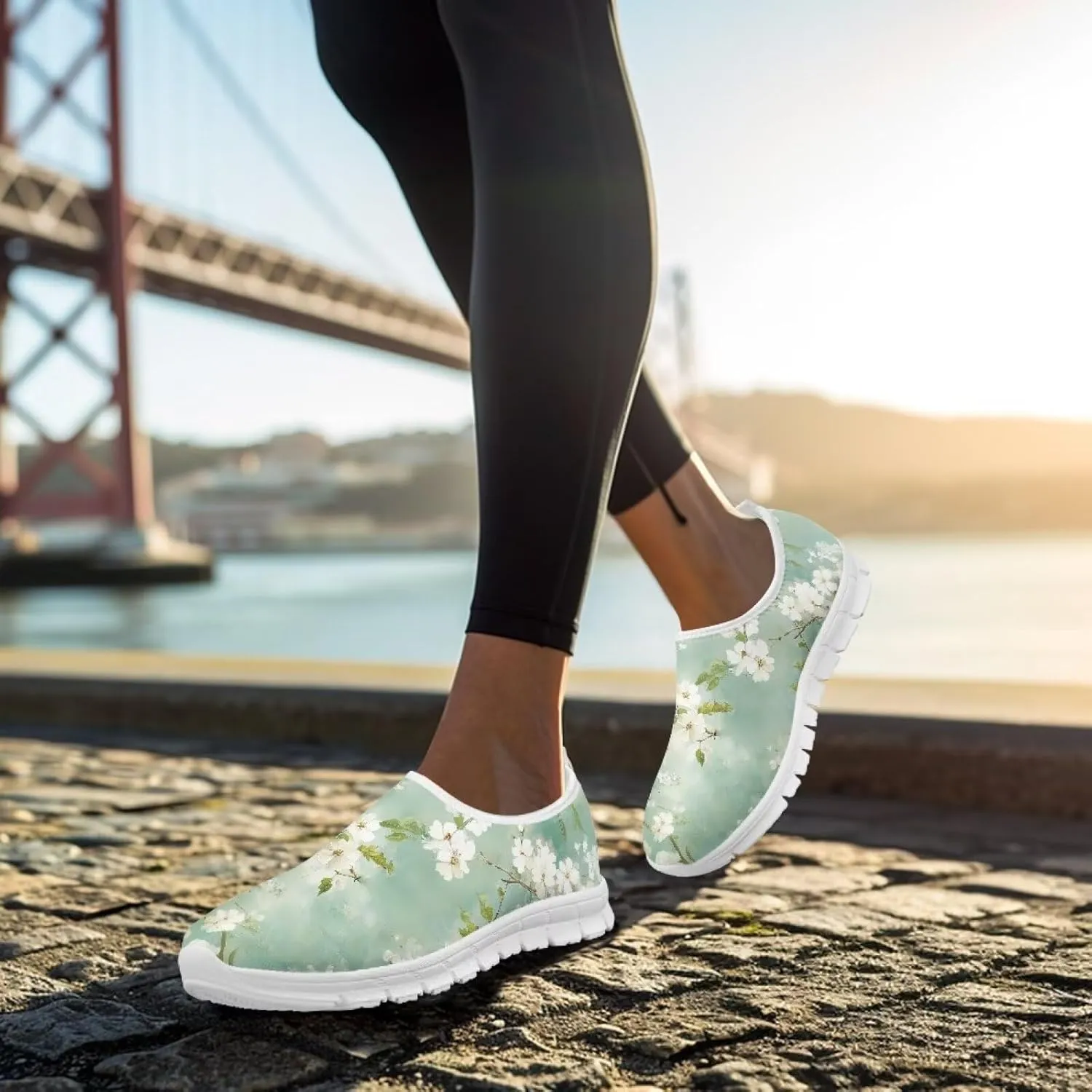 Women's Slip On Loafers Soft Comfort Causal Walking Shoes Low Top Non Slip Outdoor Sports Running Sneakers US 5.5-11.5