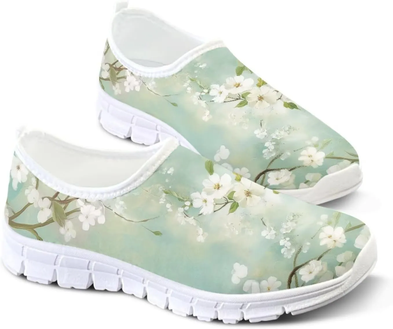 Women's Slip On Loafers Soft Comfort Causal Walking Shoes Low Top Non Slip Outdoor Sports Running Sneakers US 5.5-11.5