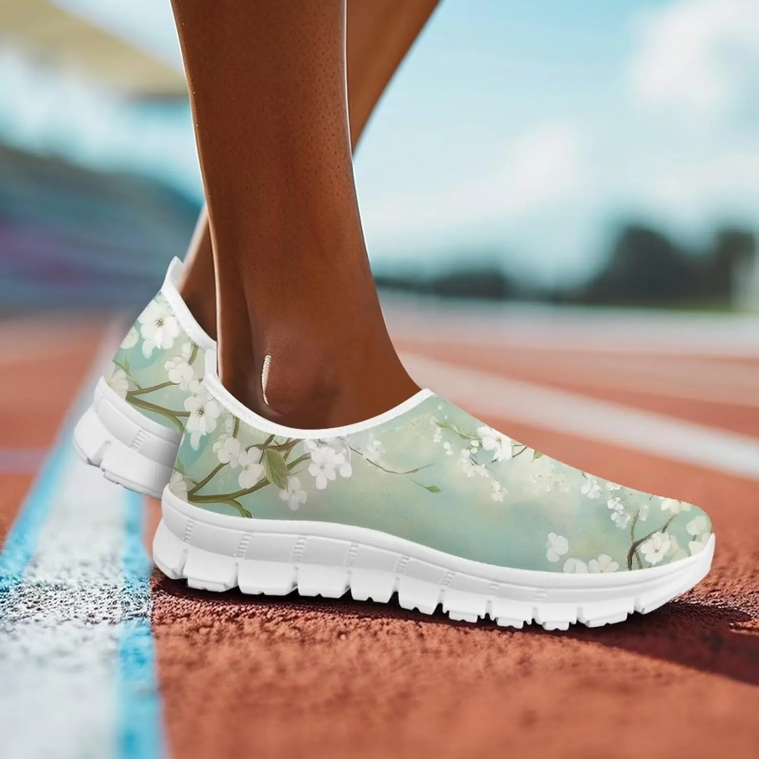Women's Slip On Loafers Soft Comfort Causal Walking Shoes Low Top Non Slip Outdoor Sports Running Sneakers US 5.5-11.5