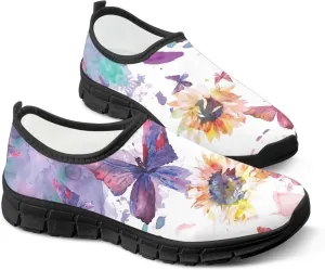Women's Sneaker Casual Low Top Hiking Sneaker Outdoor Lightweight Breathable Slip On Soft Holiday Shoes for Womens