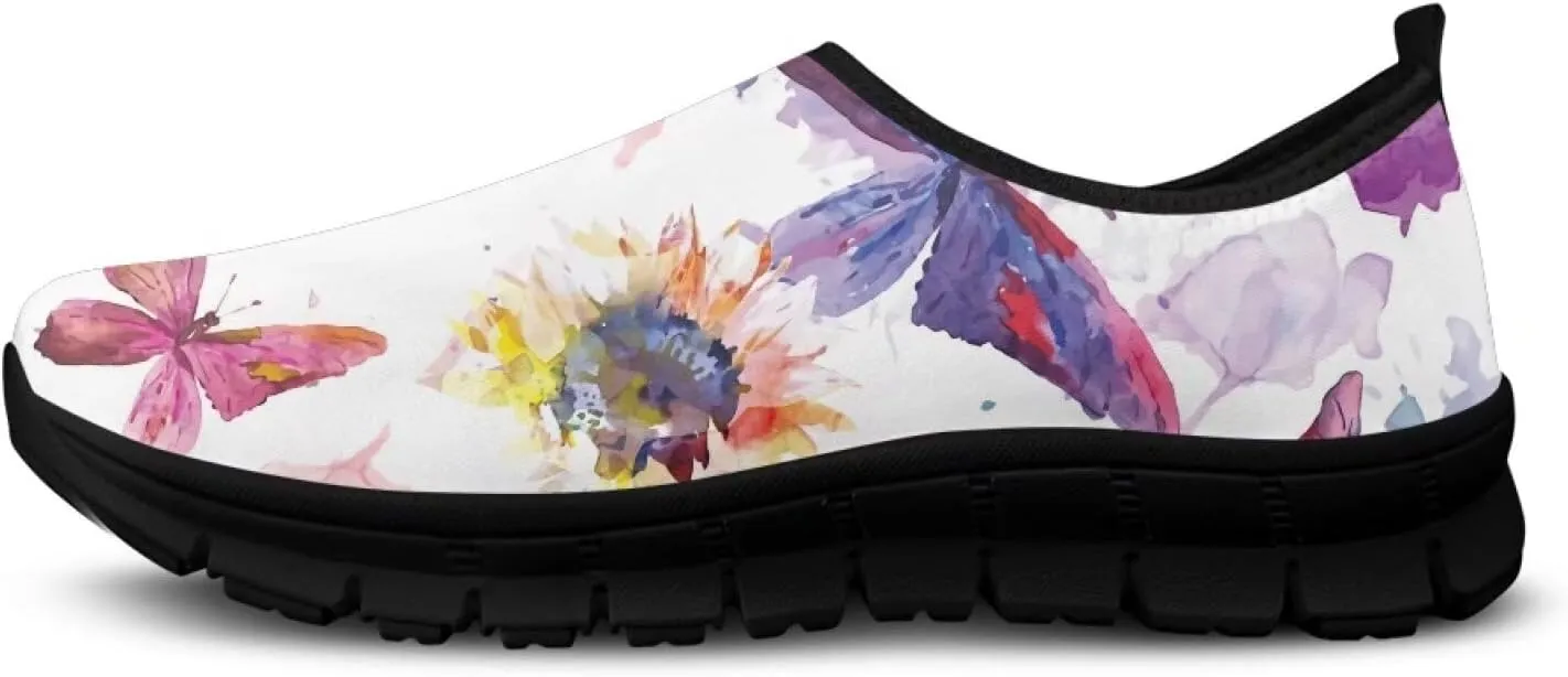 Women's Sneaker Casual Low Top Hiking Sneaker Outdoor Lightweight Breathable Slip On Soft Holiday Shoes for Womens