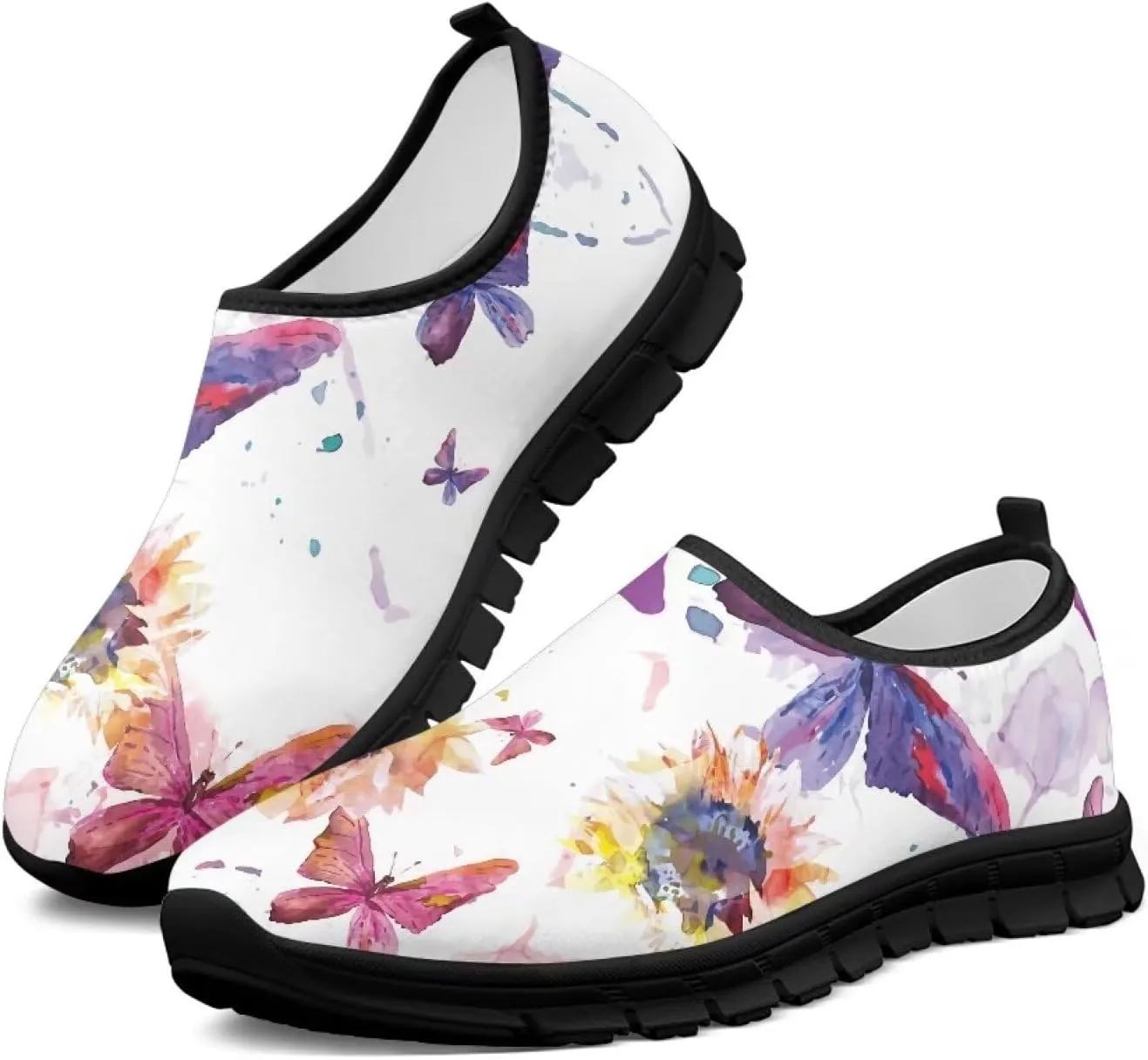 Women's Sneaker Casual Low Top Hiking Sneaker Outdoor Lightweight Breathable Slip On Soft Holiday Shoes for Womens