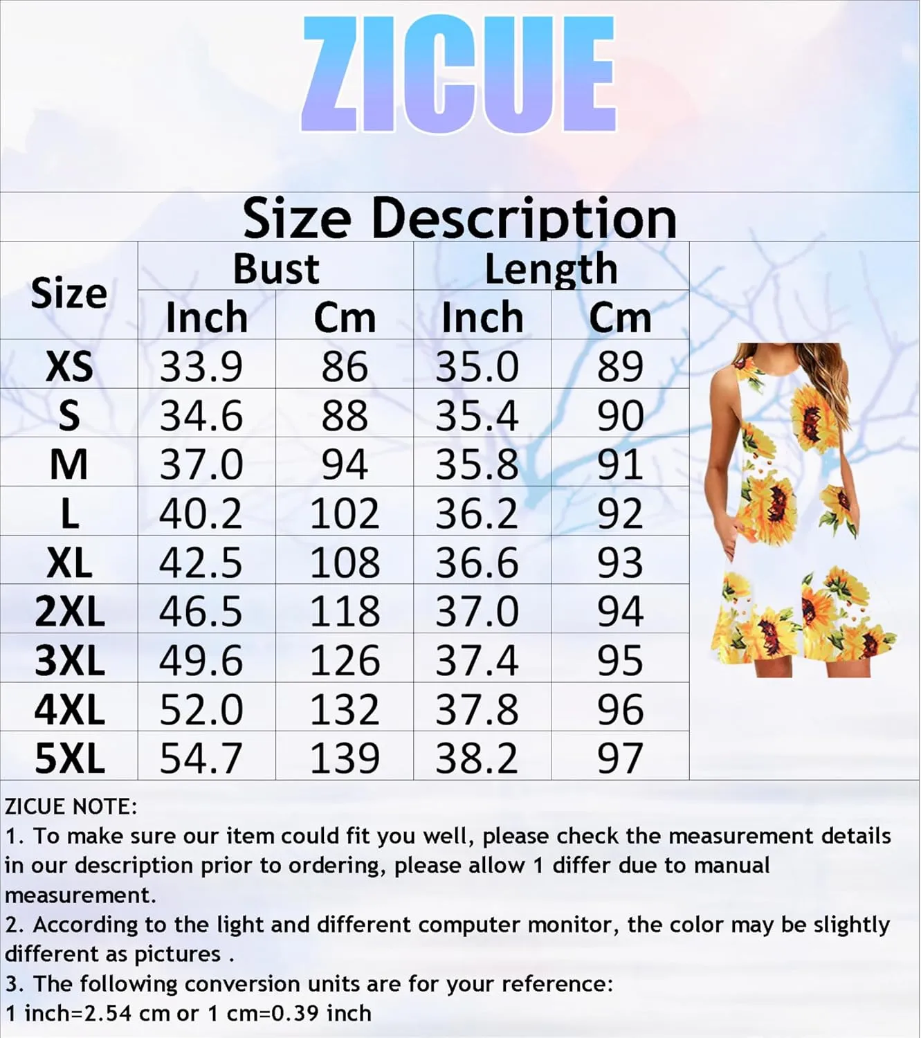 Womens Swing Fashion Gradient Tank Dresses Flowy Plus Size Dress Summer Sleeveless Dresses with Pockets